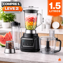 Liquidificador Multiuso Monza Com Jarra de Vidro + BRINDE: Kit Utensílios de Madeira - COMPRE 1 LEVE 2