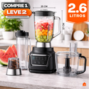 Liquidificador Multiuso Monza Com Jarra de Vidro + BRINDE: Kit Utensílios de Madeira - COMPRE 1 LEVE 2