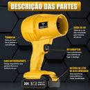 Soprador Elétrico Portátil de Alta Pressão 20000RPM + BRINDE: Aspirador de Pó Portátil 12v - COMPRE 1 LEVE 2