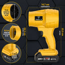 Soprador Elétrico Portátil de Alta Pressão 20000RPM + BRINDE: Aspirador de Pó Portátil 12v - COMPRE 1 LEVE 2