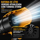 Soprador Elétrico Portátil de Alta Pressão 20000RPM + BRINDE: Aspirador de Pó Portátil 12v - COMPRE 1 LEVE 2