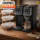 Cafeteira Elétrica Expresso Automático Bivolt de 1,5L + BRINDE: Fruteira Elegante de 3 Andares - COMPRE 1 LEVE 2